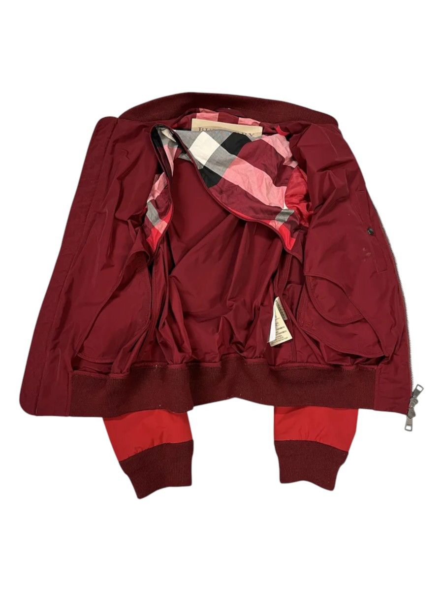 Burberry Burberry Two Tone Red Bordeaux Bomber Jacket Size US L / EU 52-54 / 3 - 4 Thumbnail