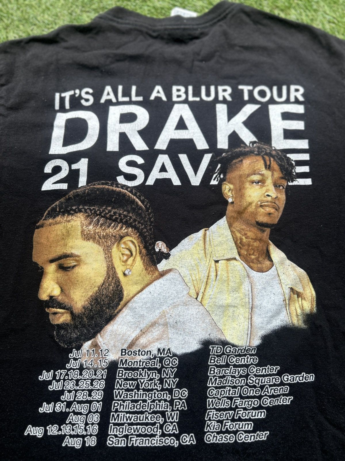 Rap Tees Drake x 21 Savage It’s All A Blur Tour T-Shirt Size US M / EU 48-50 / 2 - 5 Thumbnail