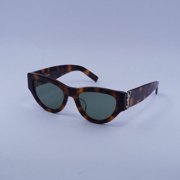 Saint Laurent Paris Saint Laurent SL M94/F 002 Sunglasses Havana Cat Eye Frame Size ONE SIZE - 5 Thumbnail