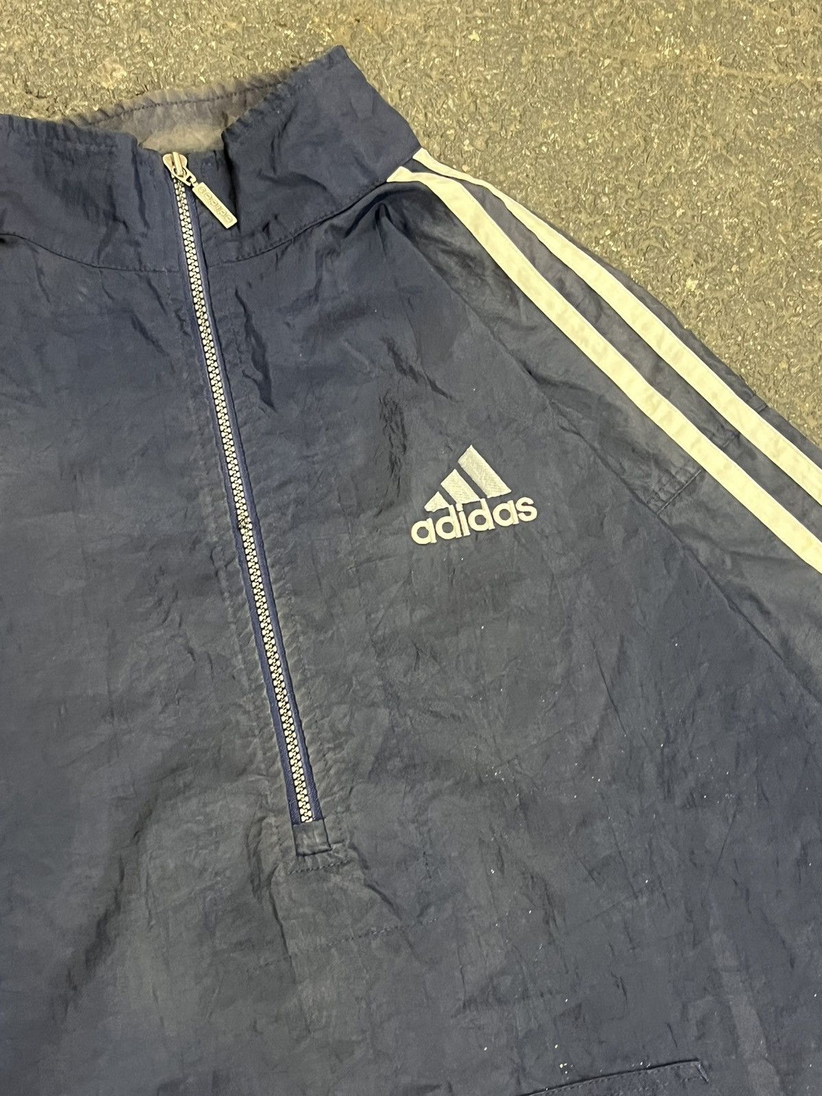 Adidas × Vintage Adidas vintage lightweight track jacket drill hype faded Size US XL / EU 56 / 4 - 8 Thumbnail