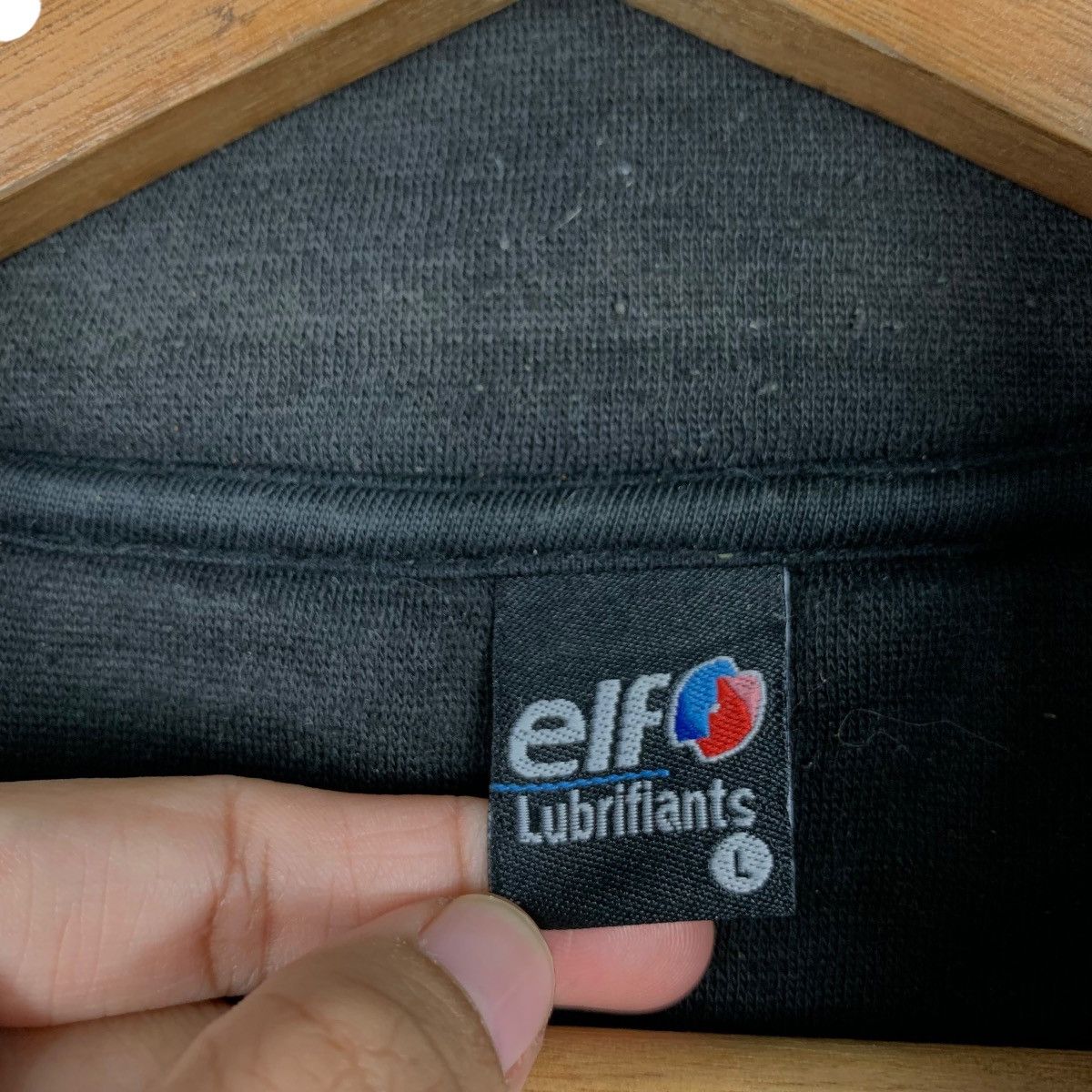 Japanese Brand Vintage ELF Lubrifiants Motorsport Polo Sweatshirt #1686-C75 Size US L / EU 52-54 / 3 - 14 Thumbnail