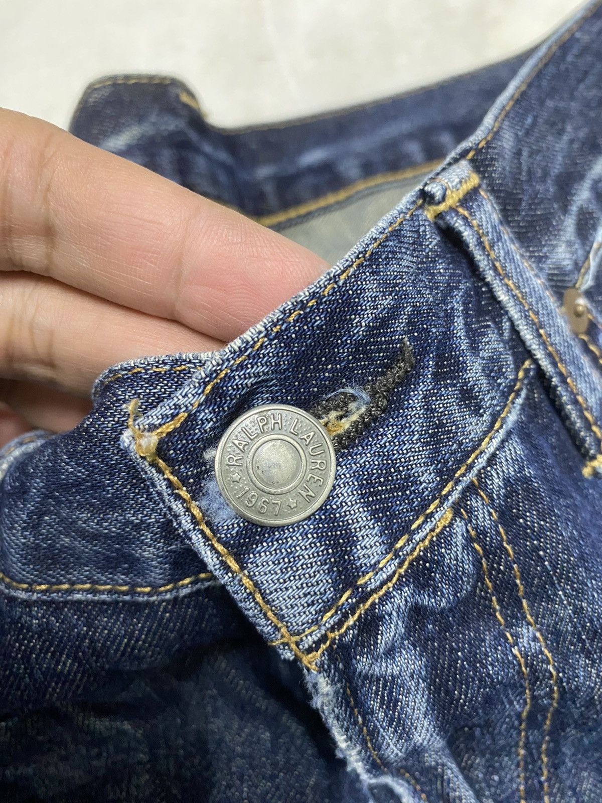 Polo Ralph Lauren Size 31x30 Vintage Polo Ralph Lauren Distressed Jeans Faded Size US 31 - 6 Thumbnail
