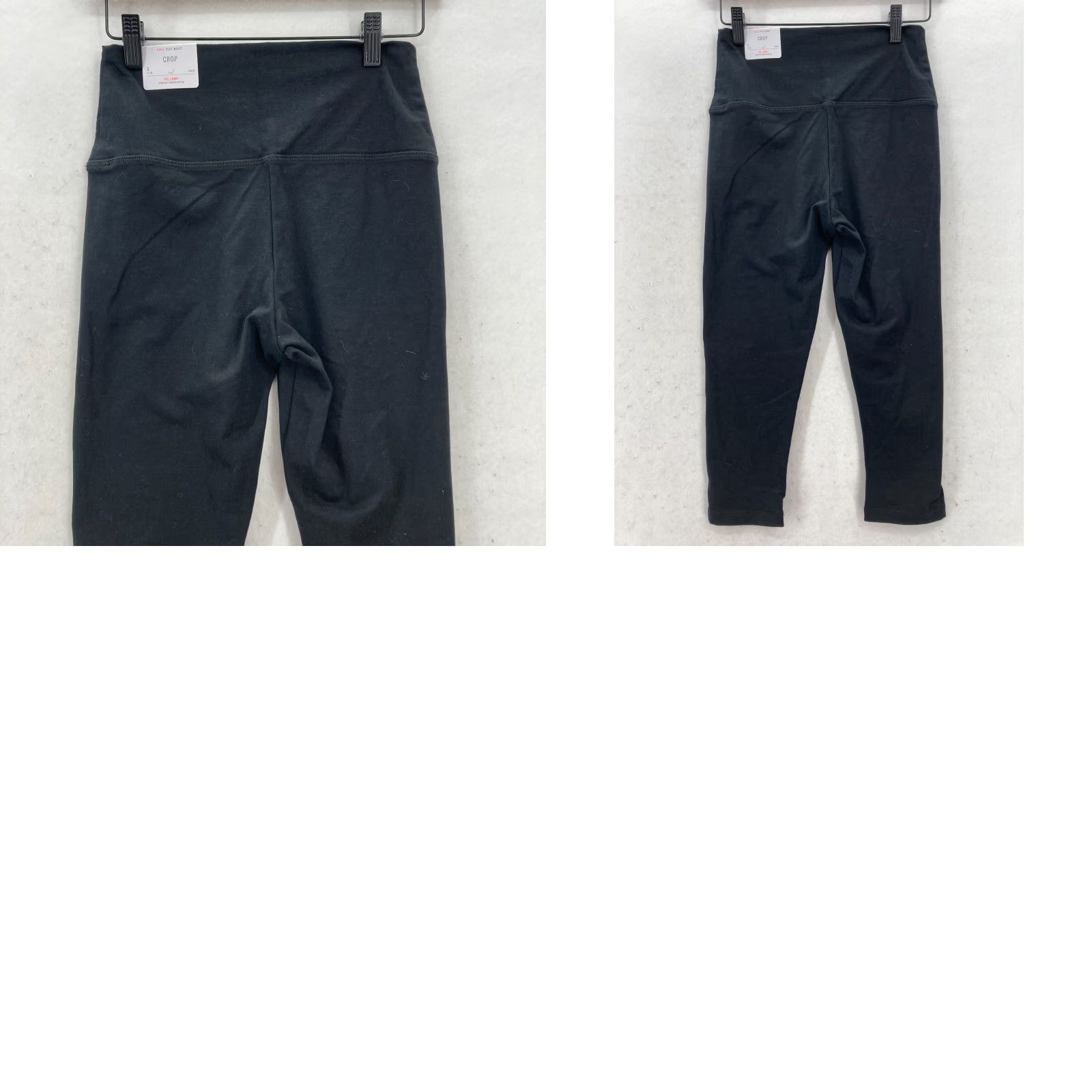 Vintage Aerie OFFLINE Leggings Women's Small Crop High Rise Black Stretch NWT Size 28" / US 6 / IT 42 - 10 Thumbnail