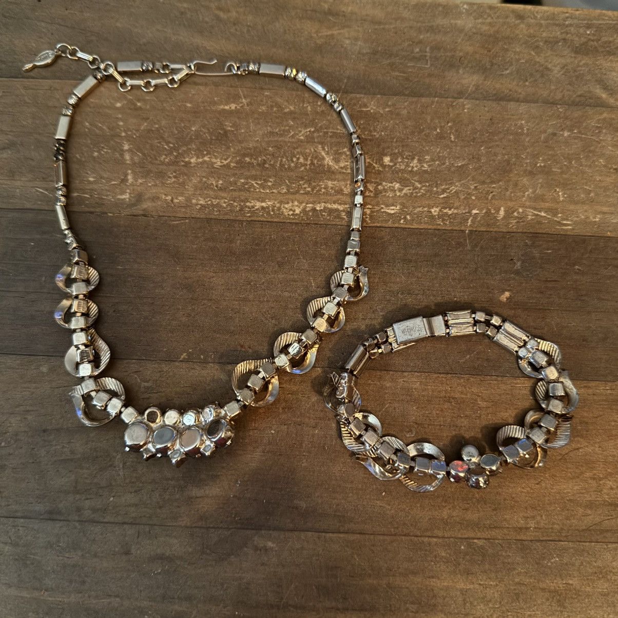 Vintage Sarah Coventry Monte Carlo rhinestone necklace/bracelet set Size ONE SIZE - 4 Thumbnail