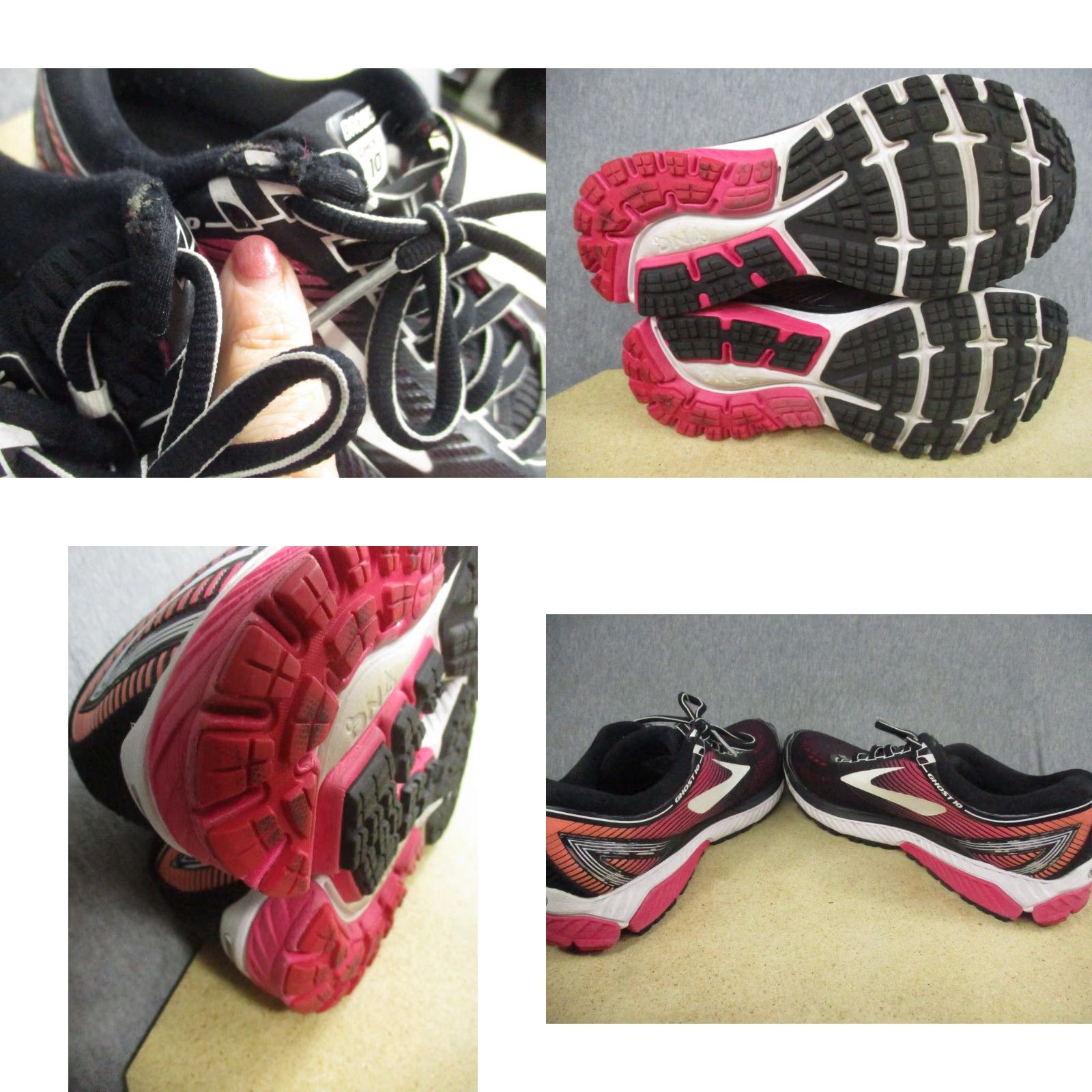 Brooks Brooks Ghost 10 Women Running Sneakers Athletic Pink Black 10 B Casual All Season Size 10 Womens Brooks Running Logo 120246-1B-067 Size US 10 / IT 40 - 8 Thumbnail