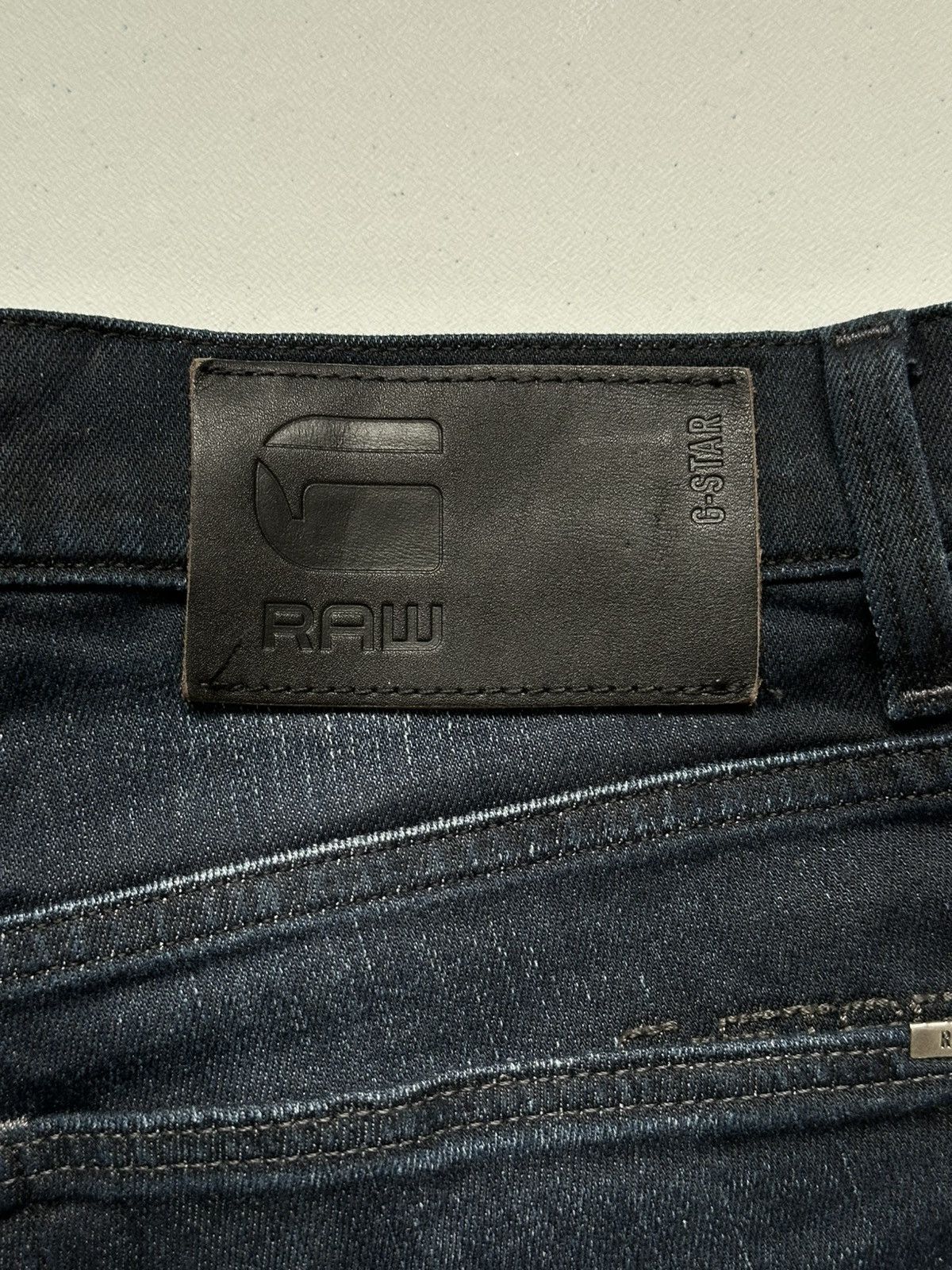 G-Star × Japanese Brand × Jean G Star Raw 3301 Slim Denim Jeans Size US 34 / EU 50 - 7 Thumbnail
