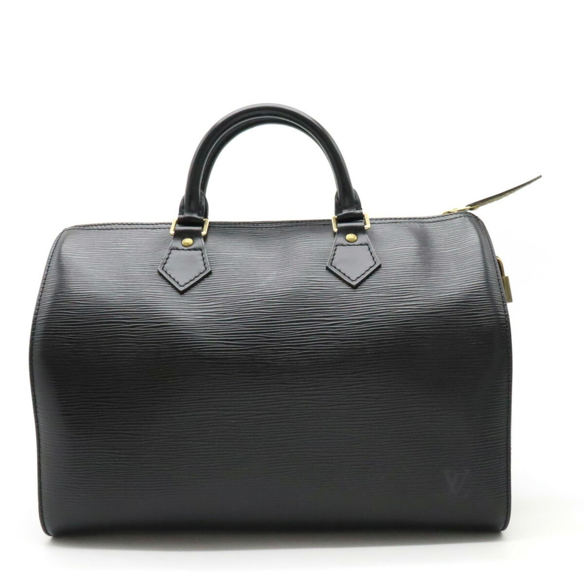 Louis-Vuitton-Epi-Speedy-25-Boston-Bag-Hand-Bag-Noir-Black-M43012