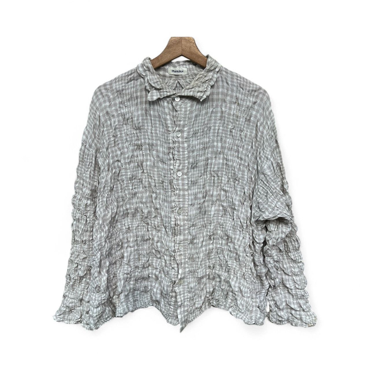 Plantation issey miyake Pleats Top grey size m