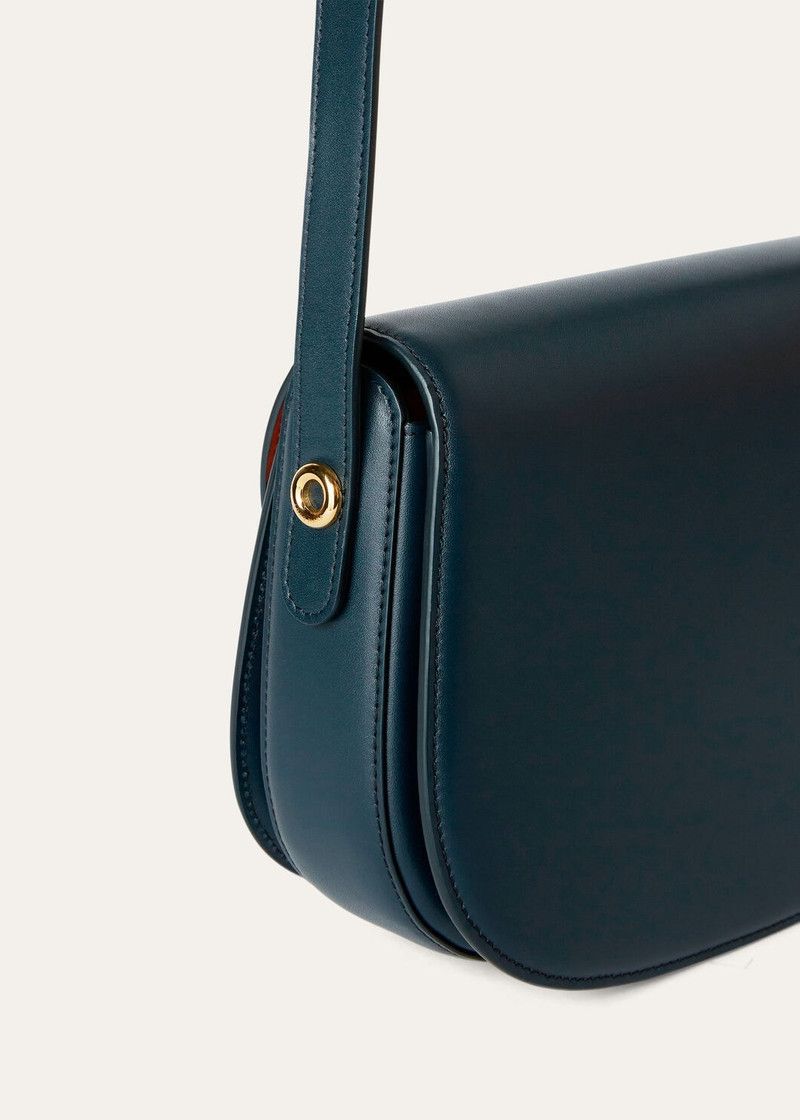 Loro Piana o1srvl11e0526 FAN9607 Size: OS / Small Ghiera Bag Navy Blue Size ONE SIZE - 4 Thumbnail
