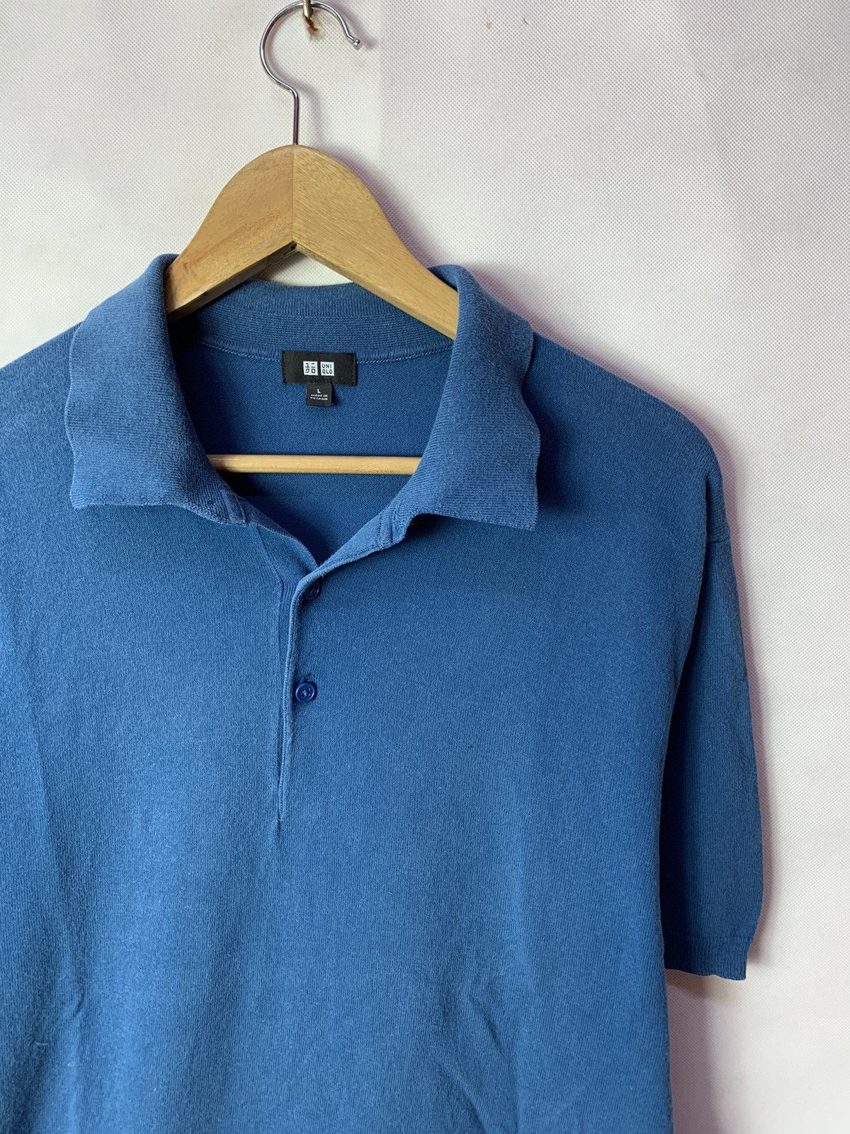 Japanese Brand 🔥Uniqlo Plain Polo Essentials Tee Old Money Size US L / EU 52-54 / 3 - 2 Thumbnail