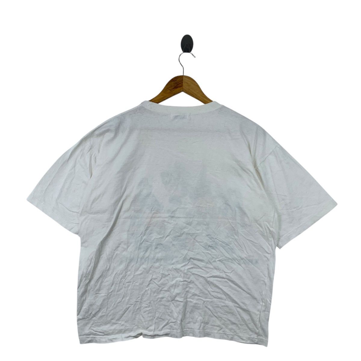Vintage Vintage 80’ CAPTAIN SANTA FOOTBALL Cartoon Tee Shirt Top Size L / US 10 / IT 46 - 4 Thumbnail