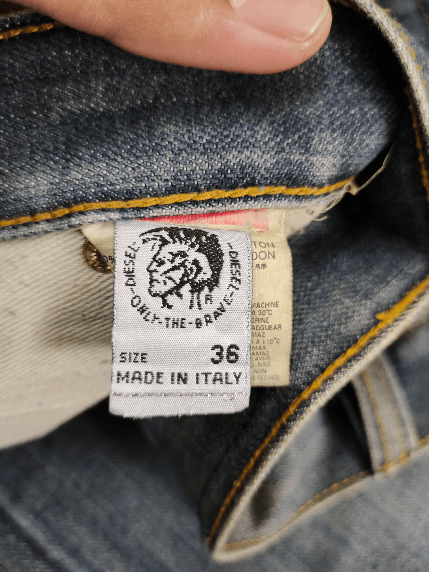 Diesel Vintage Y2k Diesel D Logo Embroidered Loose Denim Pants Size US 36 / EU 52 - 13 Thumbnail