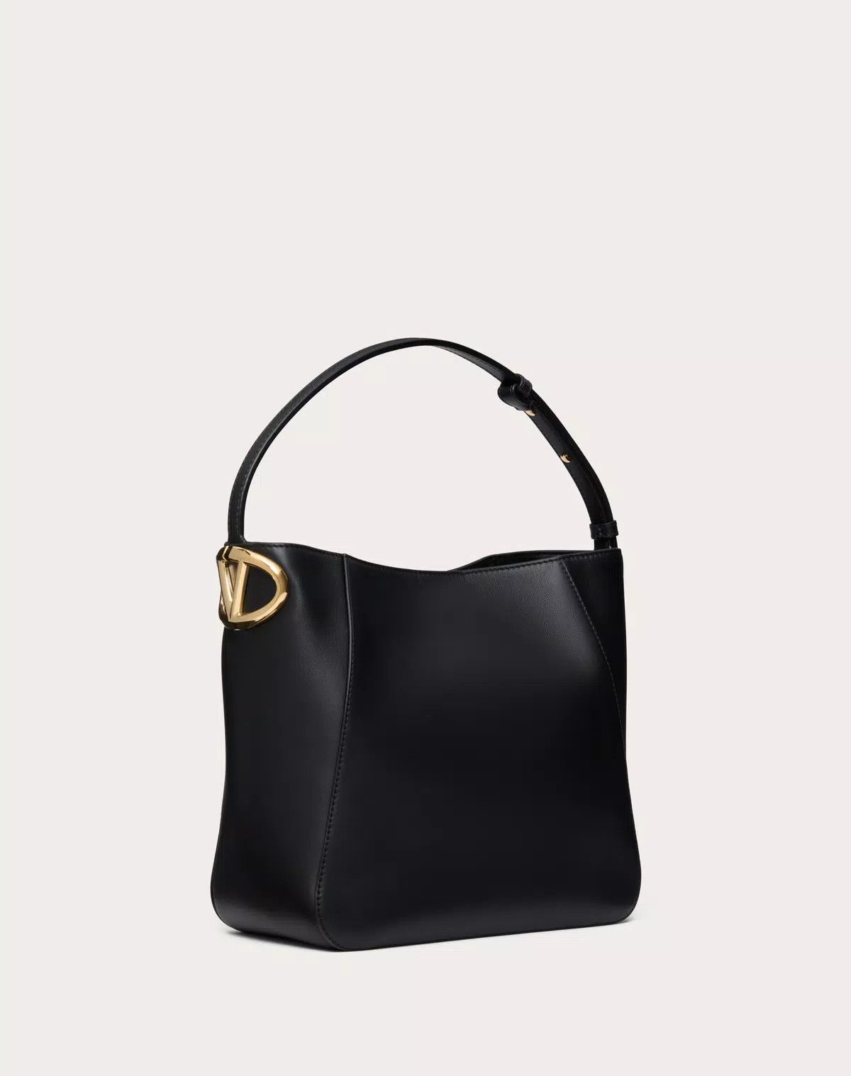 Valentino oc11z0725 Size:OS/Shopping Bag In Nappa Calfskin in Black Size ONE SIZE - 2 Thumbnail