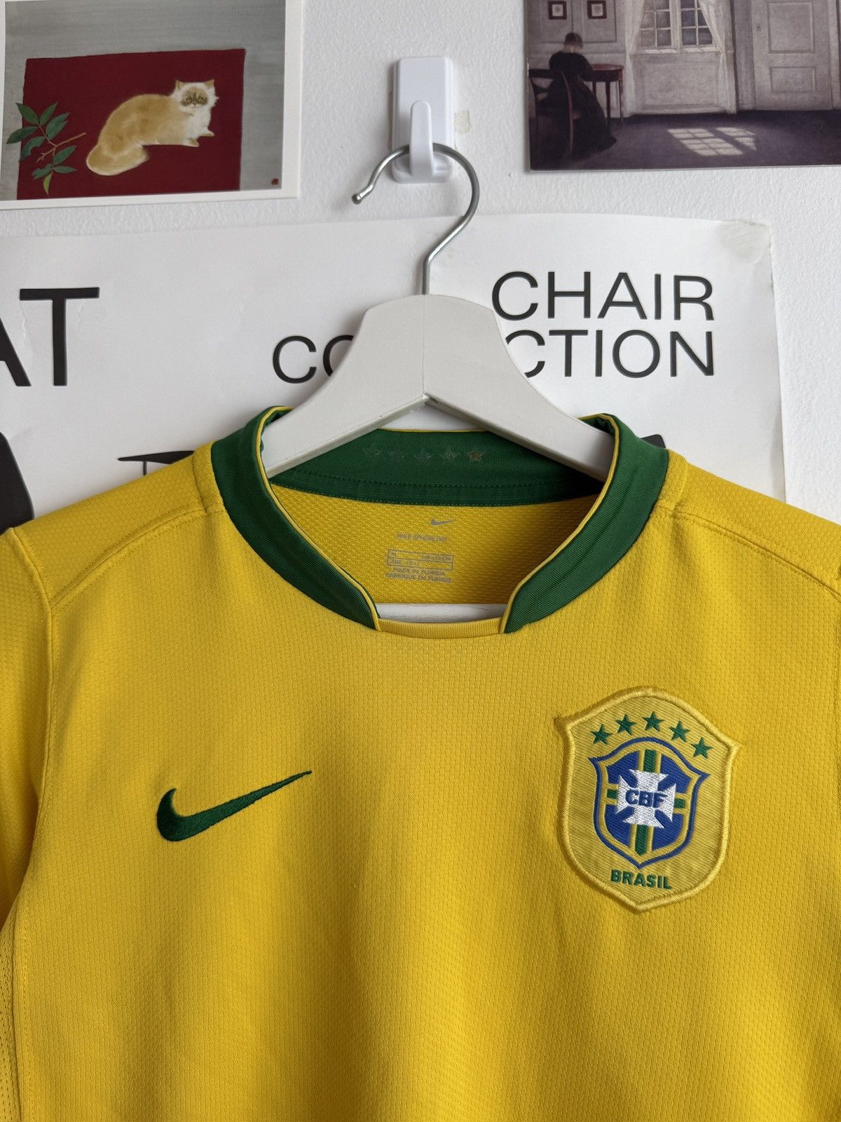 Nike × Vintage Nike Brasil blockcore style jersey t-shirt XXS soccer rare Size US XXS / EU 40 - 3 Thumbnail