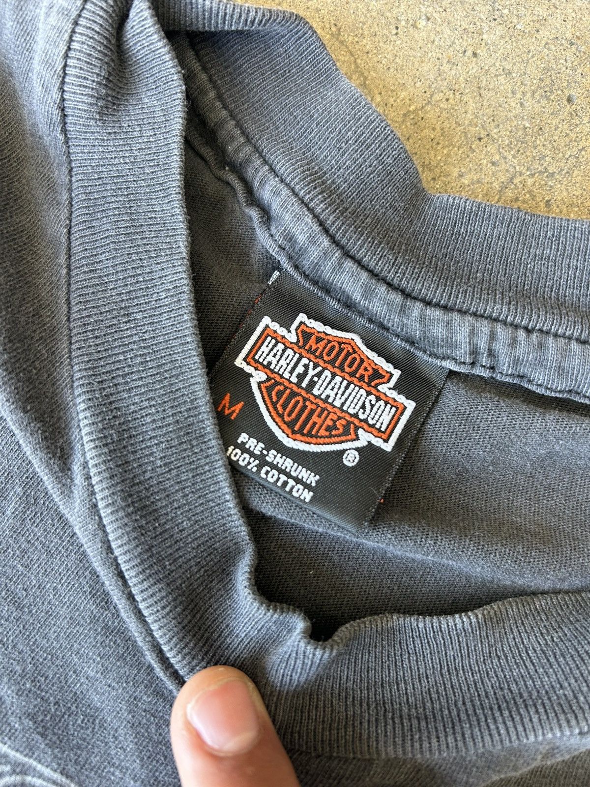 Harley Davidson Faded Black Single-Stitch Harley Tee Size US M / EU 48-50 / 2 - 3 Thumbnail