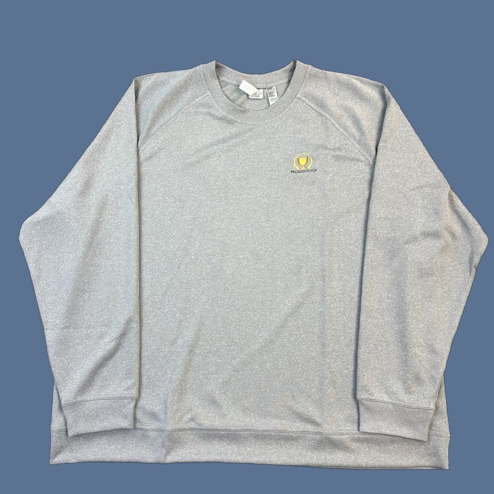 Vintage Clique Sweatshirt Mens 4XL Gray Presidents Cup Pocket Golf Pullover OEKO-TEX Size US XXL / EU 58 / 5 - 1 Thumbnail