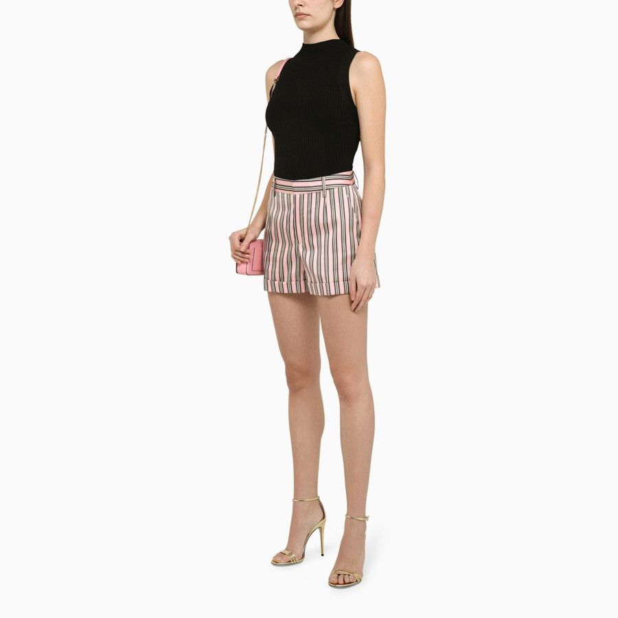 Dsquared2 o1d2blof0824 Striped Cotton Shorts in Multicolor Size 27" / US 4 / IT 40 - 2 Thumbnail