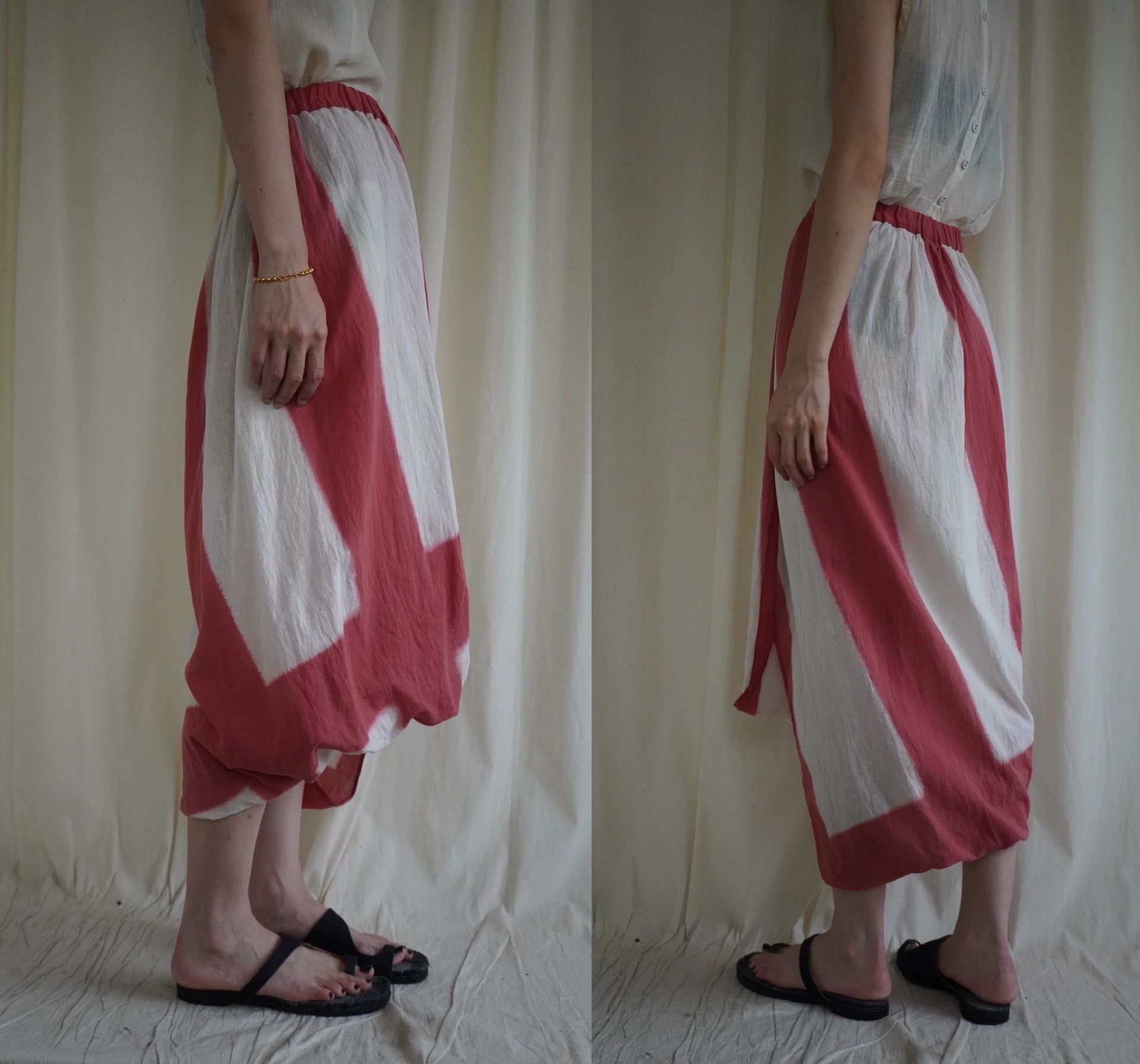 Issey Miyake Issey Miyake 1986 Pale Pink Cotton Skirt S 9/10 Size 26" / US 2 / IT 38 - 5 Thumbnail