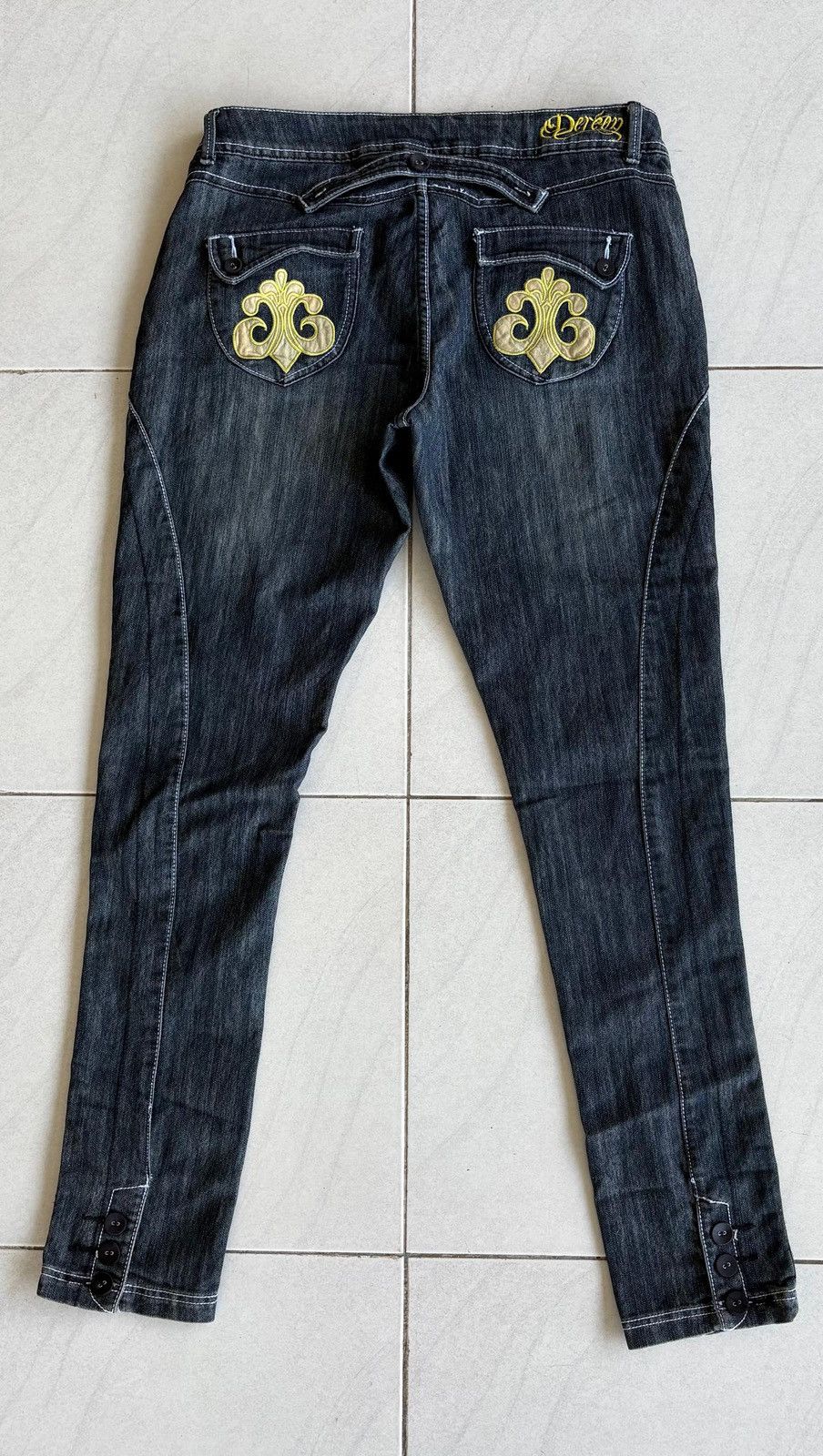 Other Dereon Streetwear Cut Fit Jeans Distressed Denim Size US 34 / EU 50 - 9 Thumbnail