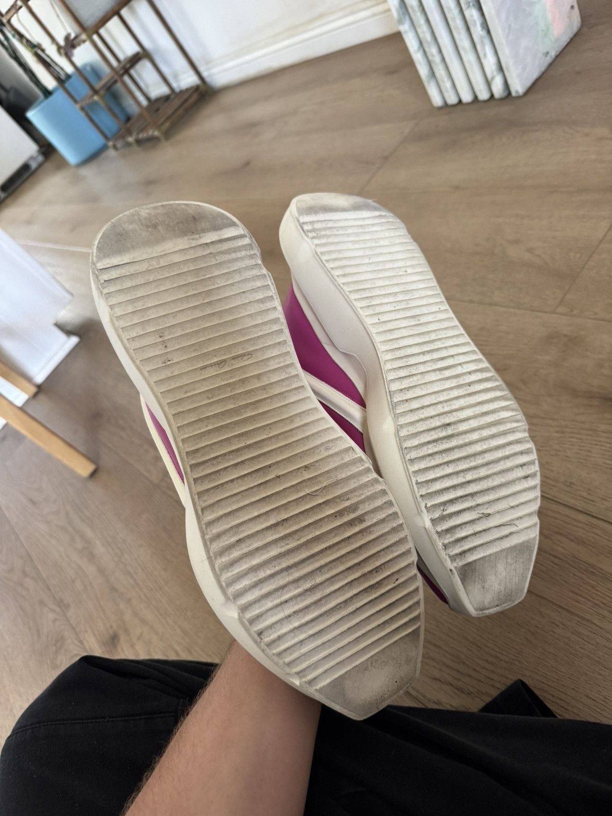 Rick Owens Geth Jumbo Lace Runners 45 PINK Size US 12 / EU 45 - 9 Thumbnail