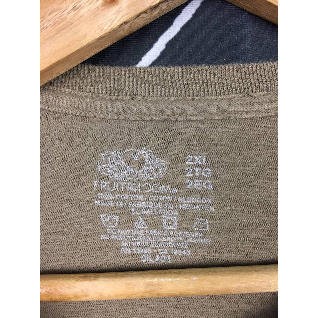 Fruit Of The Loom × Vintage Fruit Of The Loom Plain Blank Essentials Pocket Tee Size US XXL / EU 58 / 5 - 9 Thumbnail