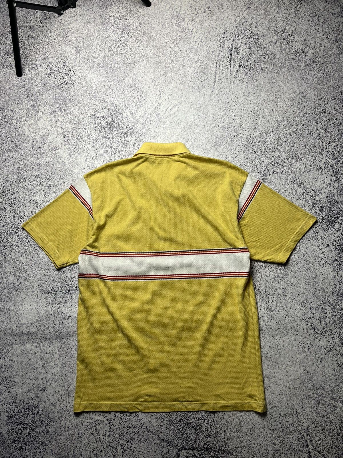 Lacoste Vintage Lacoste Polo Yellow Logo Rare Size L Size US L / EU 52-54 / 3 - 14 Thumbnail