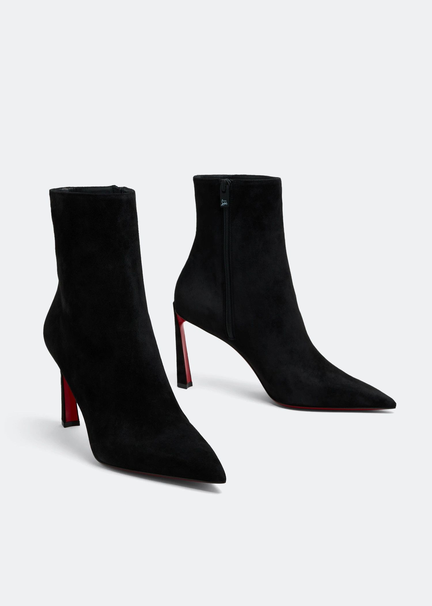 Christian Louboutin Condora Booty 85 Black Suede Pointed Ankle Heel Boot 36.5 Size US 6.5 / IT 36.5 - 3 Thumbnail