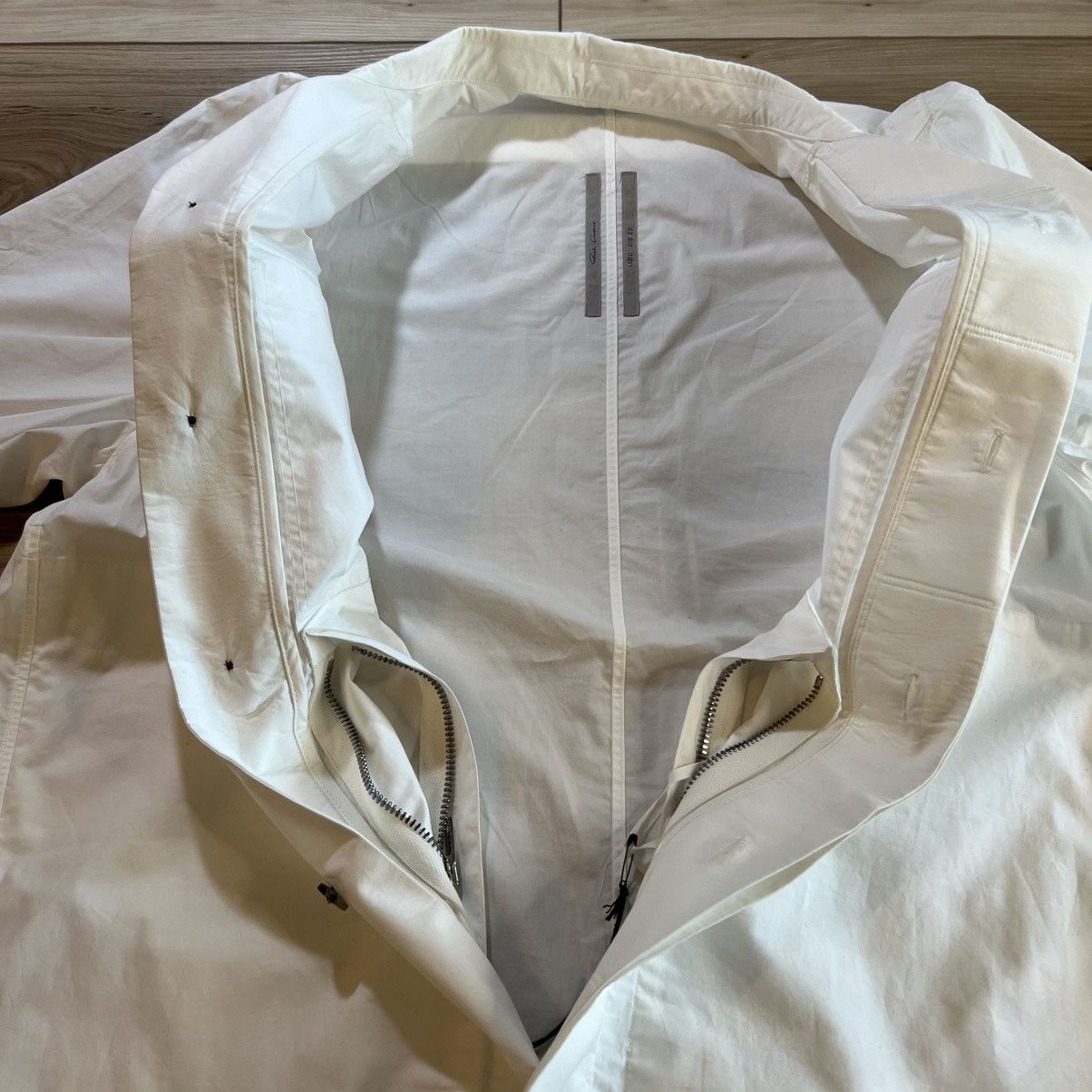 Rick Owens Rick Owens Lido SS23 Magnum Button Down White Short Sleeve Size US M / EU 48-50 / 2 - 11 Thumbnail