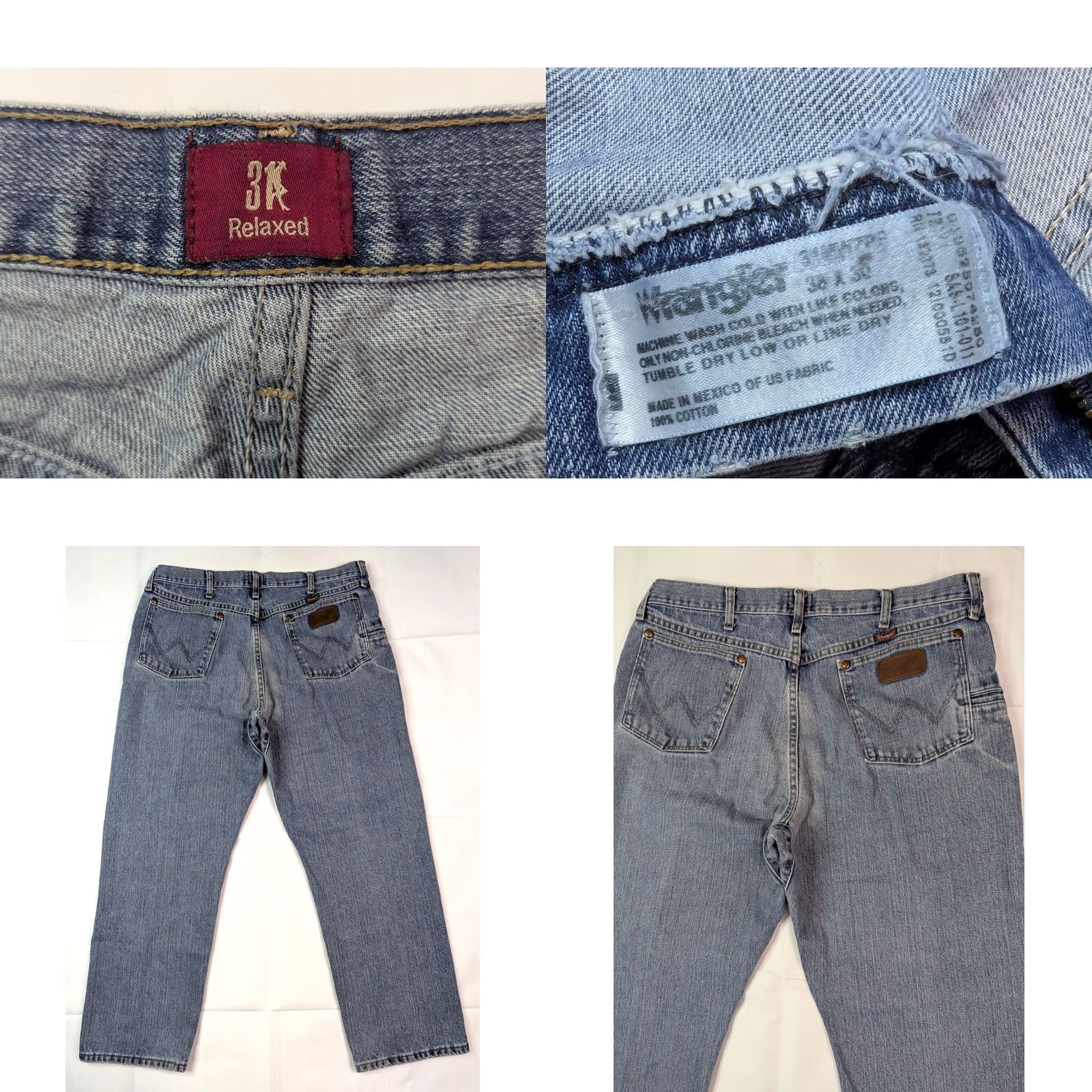 Wrangler VINTAGE Wrangler Cowboy Cut Jeans 36W 29L Blue Relaxed Fit Denim 5-Pocket Wrangler Cowboy Cut Mens Jeans Size US 36 / EU 52 - 8 Thumbnail