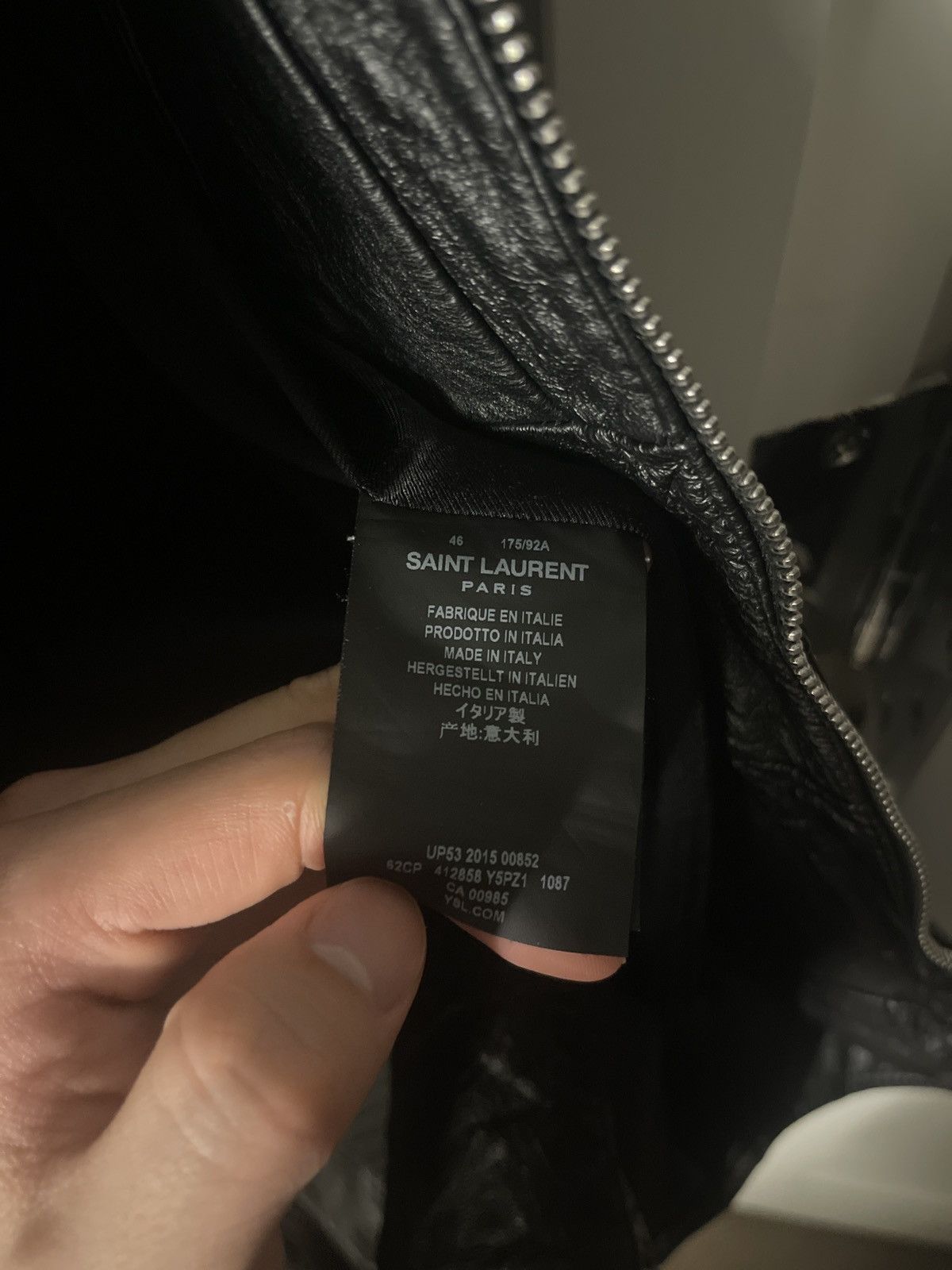 Saint Laurent 16SS Patchwork Leather Jacket