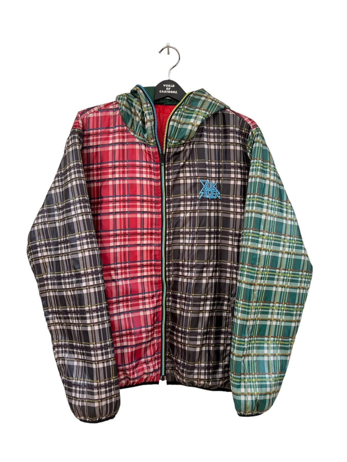 Quiksilver Vintage 2000s Quiksilver Multi Colour Reversible Puffer hood Size US XL / EU 56 / 4 - 8 Thumbnail