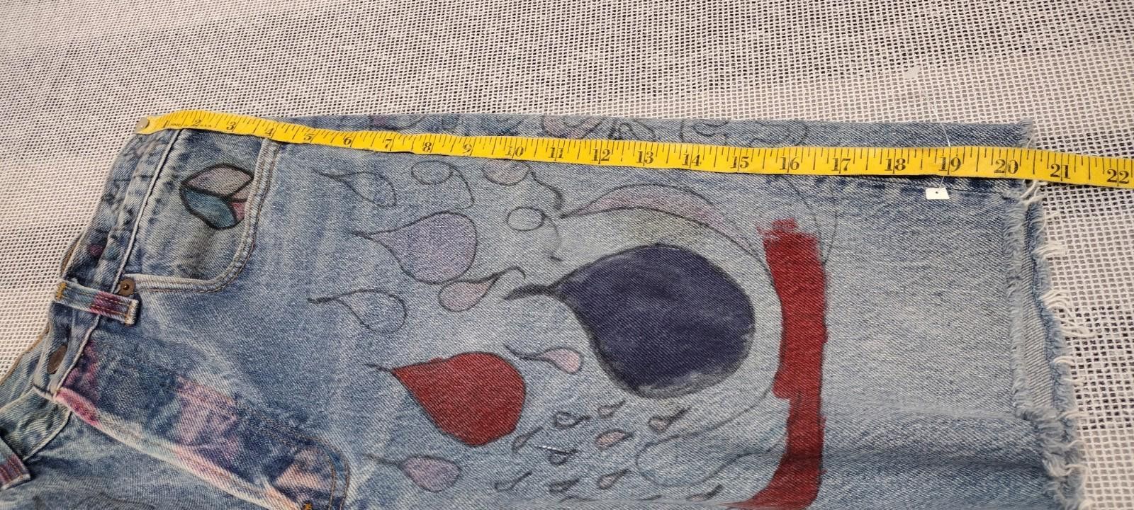 Levi's Levis Denim 90s 501 0000 y2k RARE hand drawn rock bands 32 Size US 32 / EU 48 - 6 Thumbnail