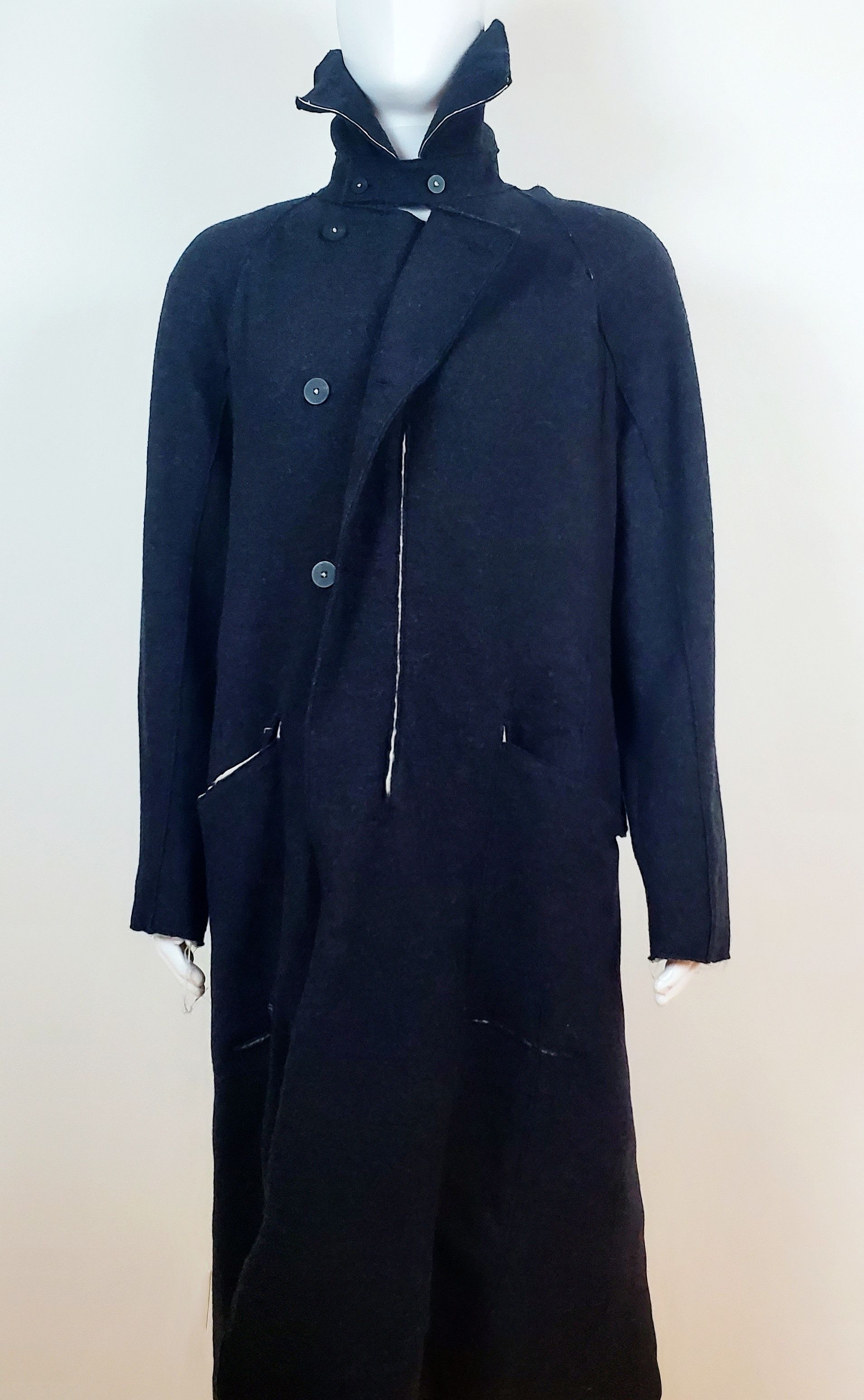 TRANSIT Wool Parka Overcoat Trench Coat Long Jacket