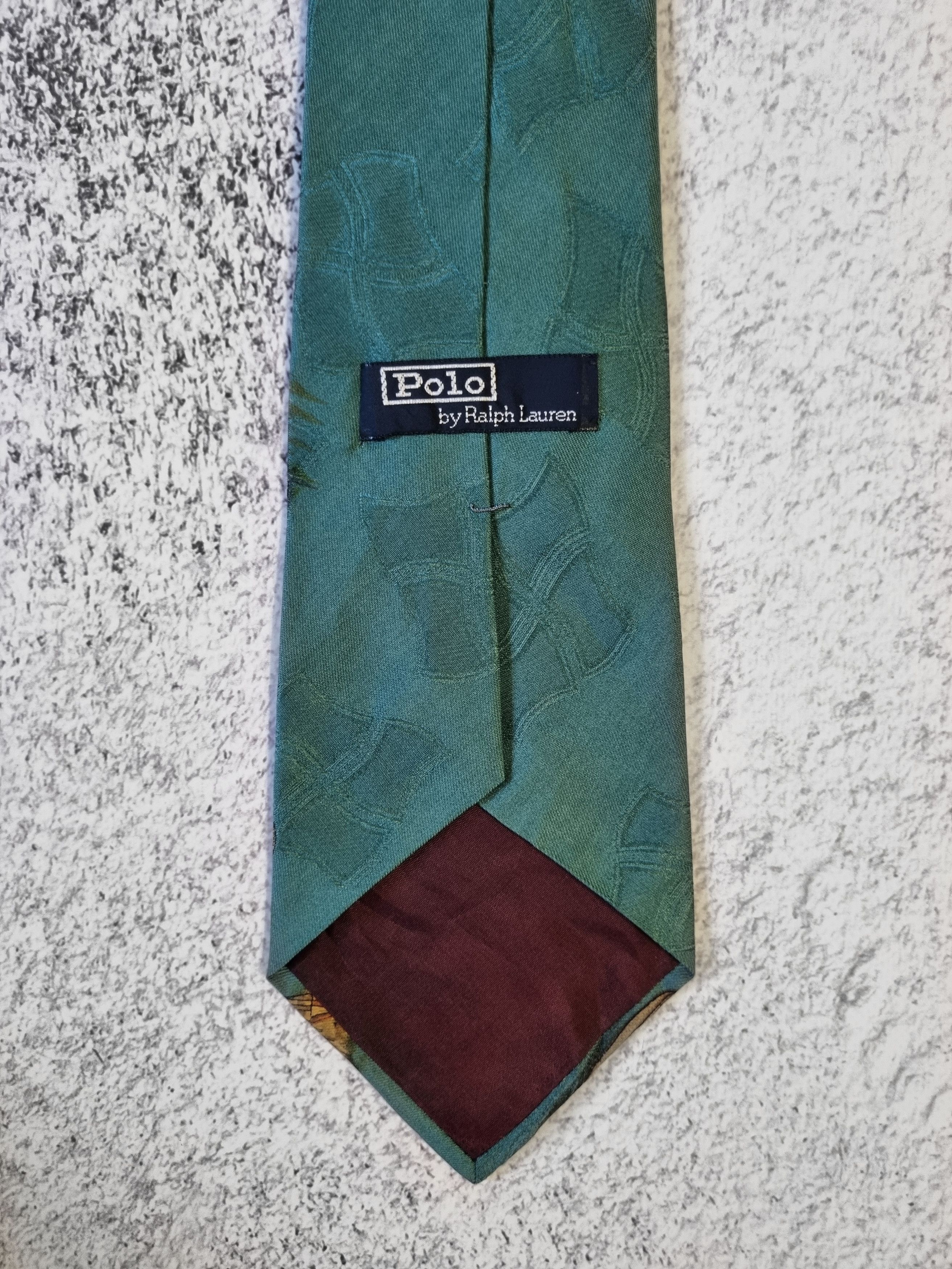 Polo Ralph Lauren Ralph Lauren Vintage Hand Made Silk Tie Size ONE SIZE - 5 Thumbnail