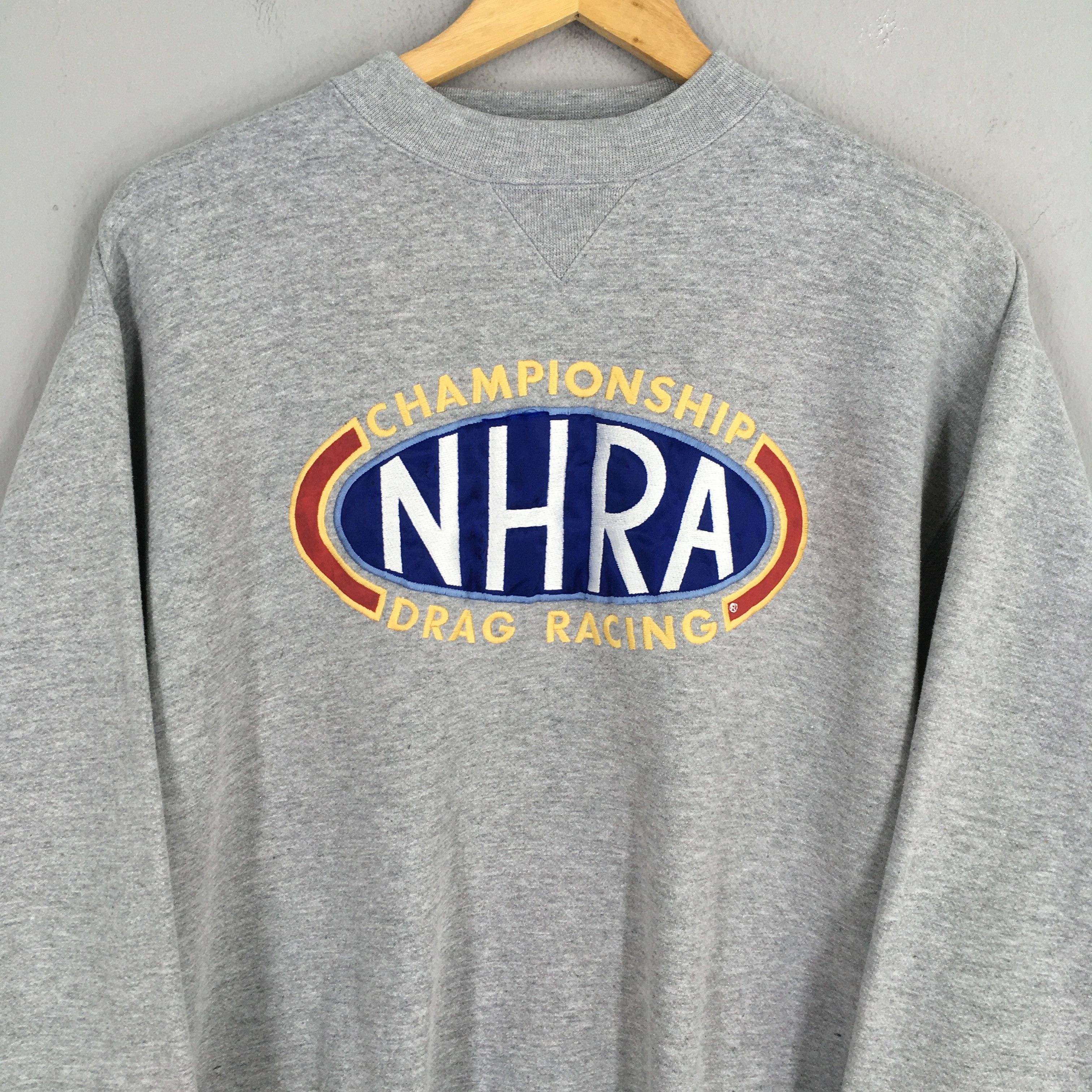 Vintage Vintage 90s NHRA Championship Drag Racing Sweatshirt Medium Size US M / EU 48-50 / 2 - 2 Thumbnail