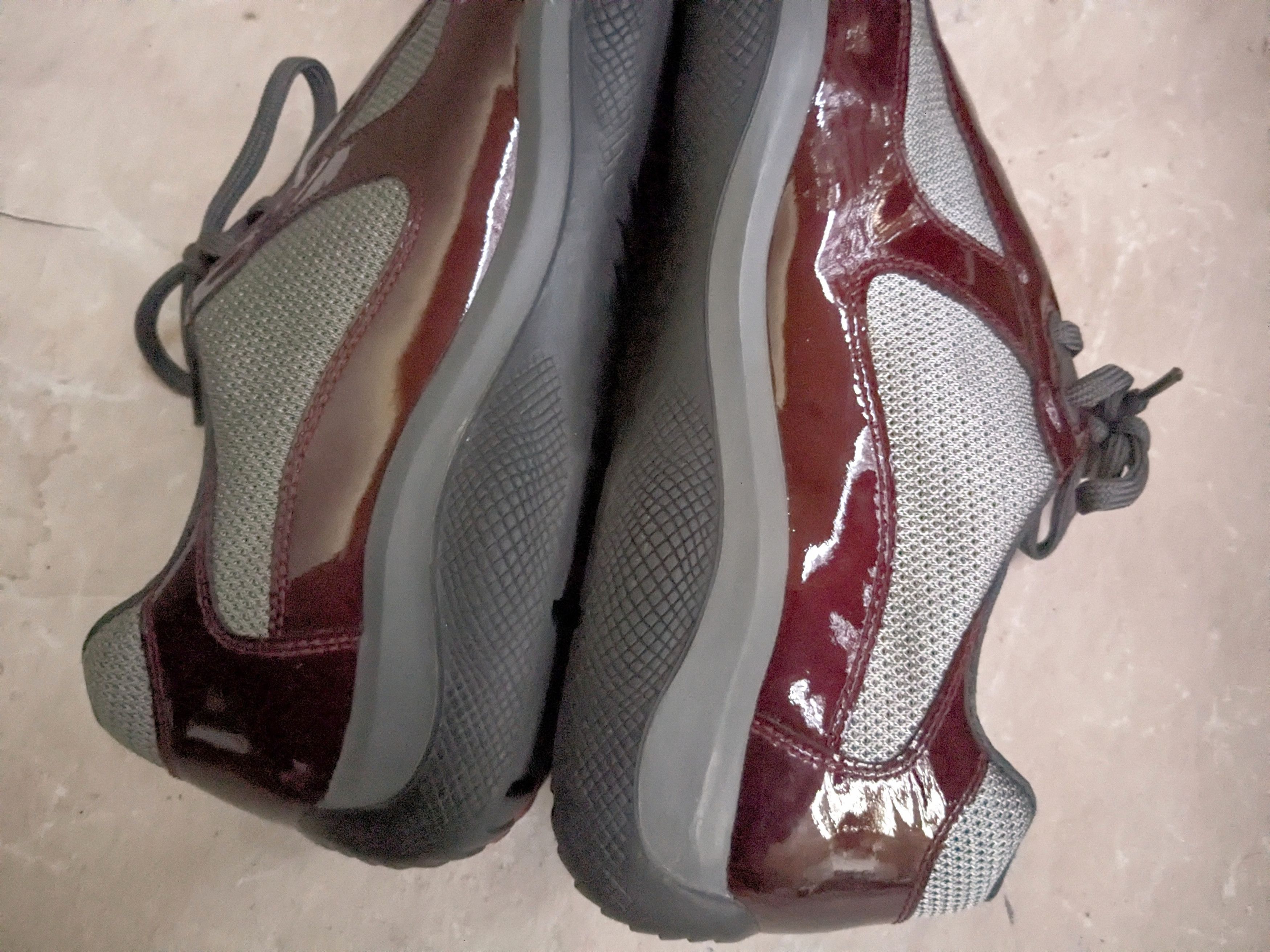Prada Prada America's Cup Burgundy Patent Leather 11 Low Tops Size US 11 / EU 44 - 9 Thumbnail