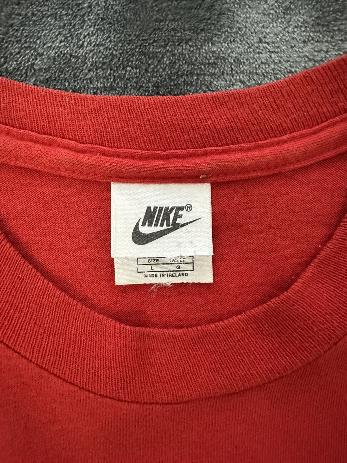 Nike × Vintage ULTRA RARE Nike Football Fanatic Vintage Tee 1990 Italia W C Size US L / EU 52-54 / 3 - 3 Thumbnail