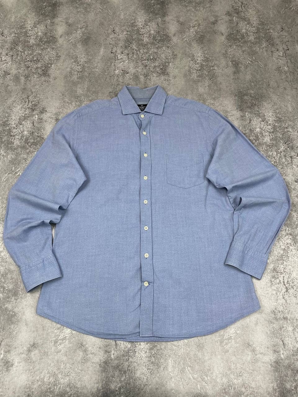Hackett Hackett Men Cotton Shirt Light Blue Long Sleeve Size US L / EU 52-54 / 3 - 1 Thumbnail