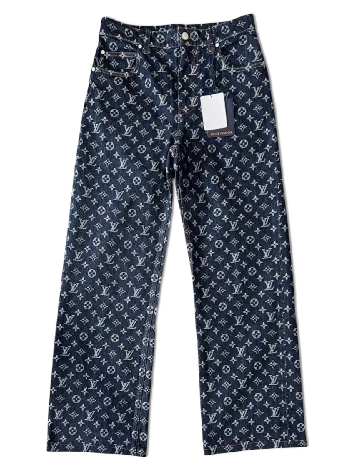 Louis Vuitton Louis Vuitton x Timberland 31 Monogram Denim Jeans Size US 31 - 2 Thumbnail