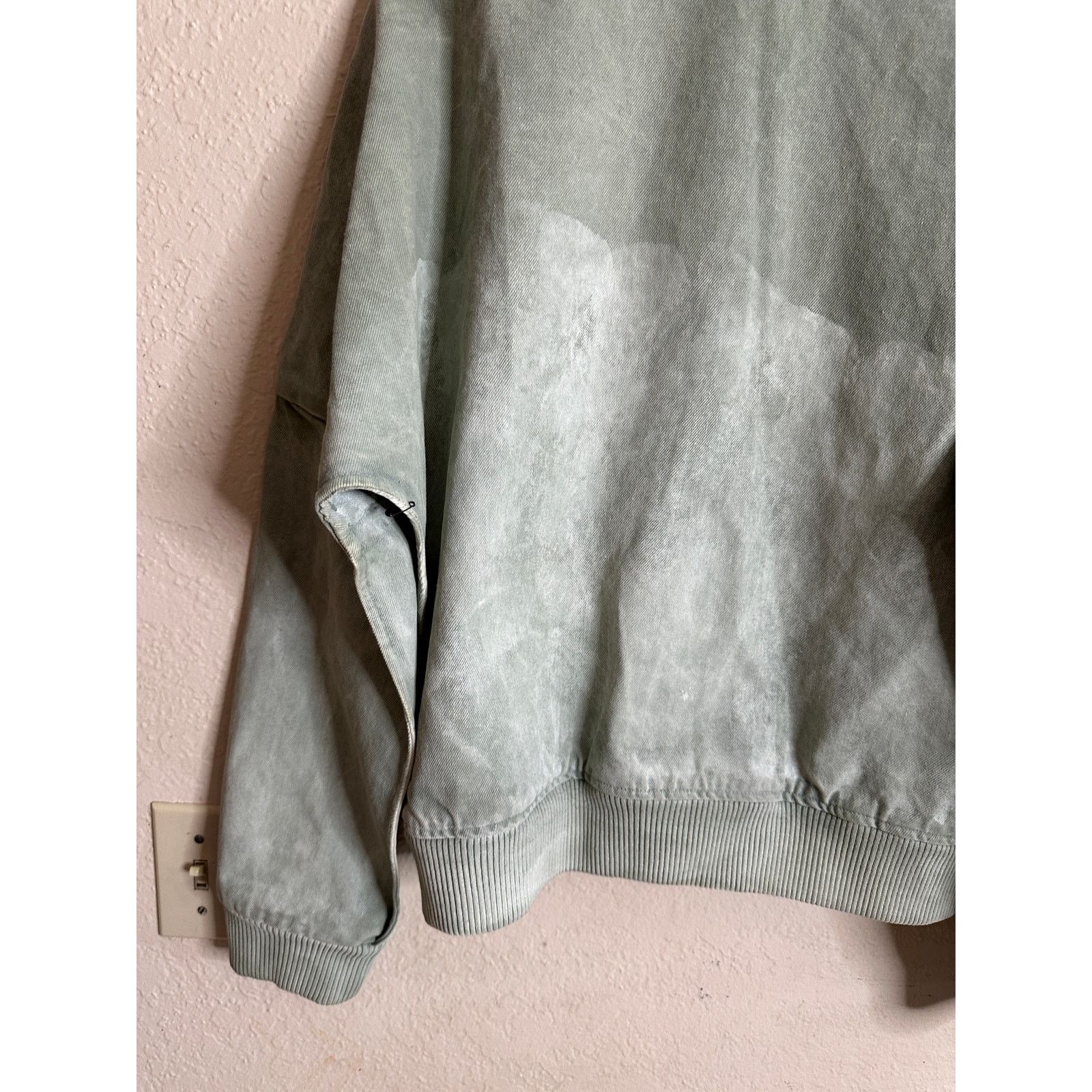 Simon Miller Simon Miller Stone Washed Sage Green Bomber Denim Jacket Size US M / EU 48-50 / 2 - 4 Thumbnail