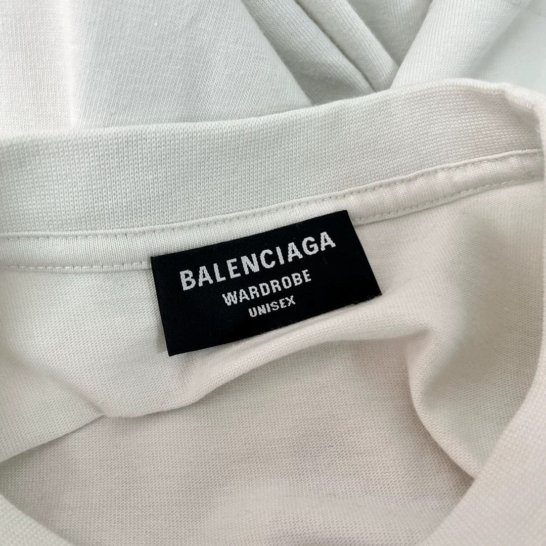 Balenciaga Balenciaga White Tee M Size US M / EU 48-50 / 2 - 7 Thumbnail