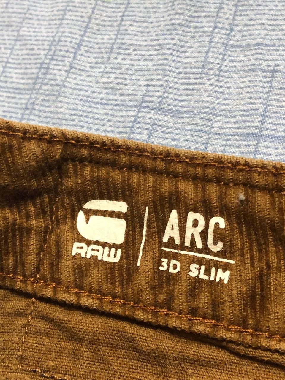 G-Star 3D slim Casual Velvet Pants G-Star Raw Y2K Streetwear Size US 34 / EU 50 - 2 Thumbnail