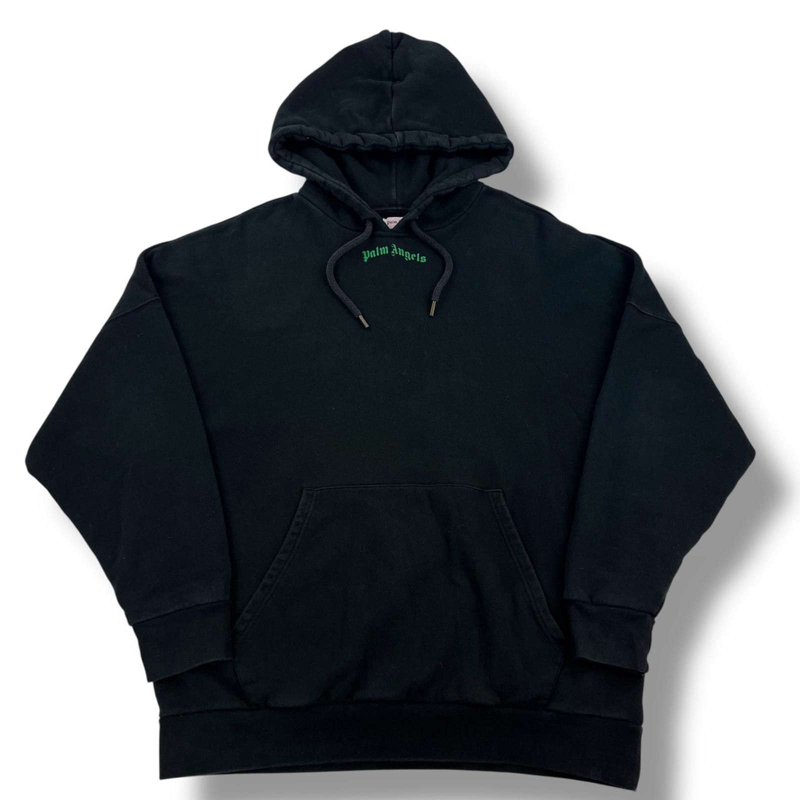 Palm Angels Palm Angels Green Logo Black Hoodie Size US XL / EU 56 / 4 - 3 Thumbnail