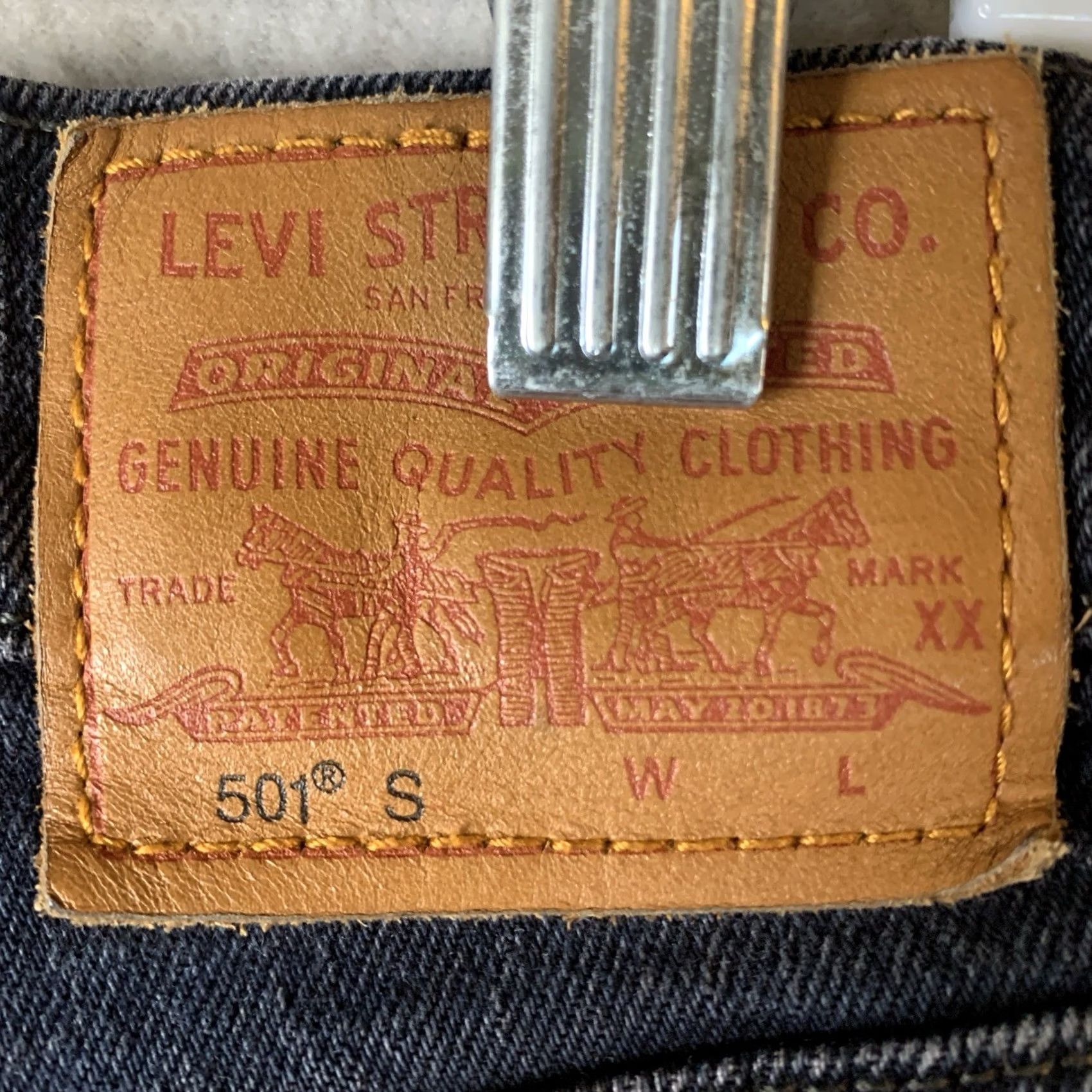 Levi's Levi's Premium 501 S Jeans Women 28x30 Black Button Fly Distressed Western Retro Grunge Hipster School Y2K Floral? Wait. Size 28" / US 6 / IT 42 - 7 Thumbnail