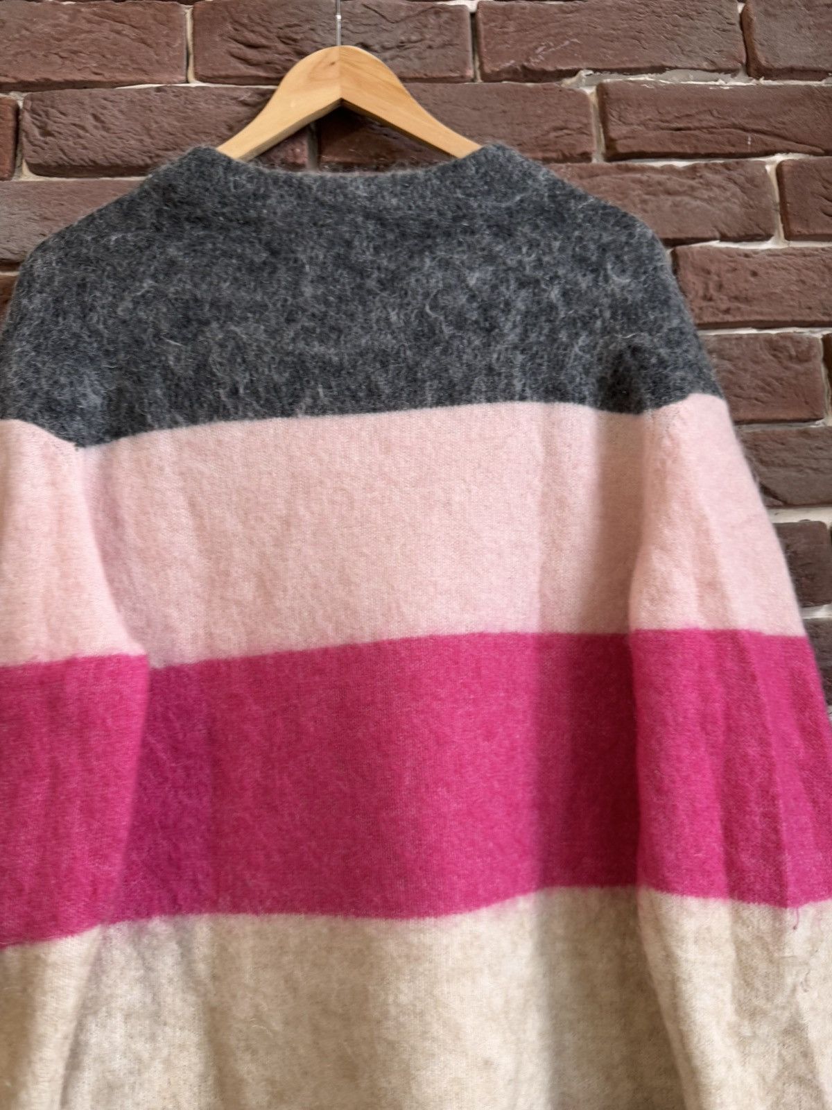 Acne Studios Acne Studios Designer Fuzzy Wool Knit Sweater Striped Size US M / EU 48-50 / 2 - 11 Thumbnail