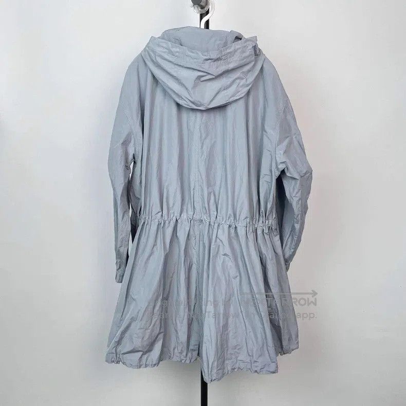 Brunello Cucinelli Brunello Cucinelli Light Blue Baby Blue Long Coat Trench Size M / US 6-8 / IT 42-44 - 2 Thumbnail