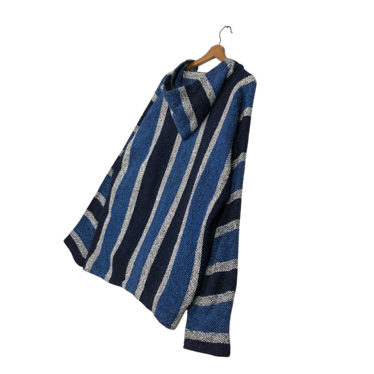 Japanese Brand 🔥VINTAGE BAJA HOODIE STRIPED DESIGN WOOL MEXICO FABRIC Size US XL / EU 56 / 4 - 14 Thumbnail