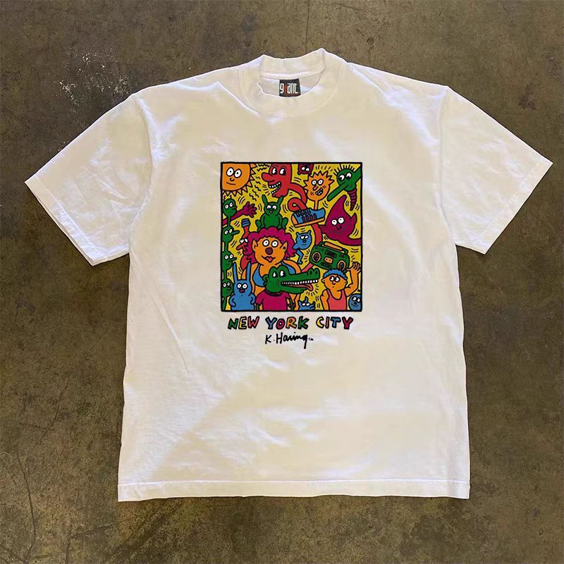Vintage Loose Manga Print Short Sleeve T-Shirt Size US M / EU 48-50 / 2 - 1 Thumbnail