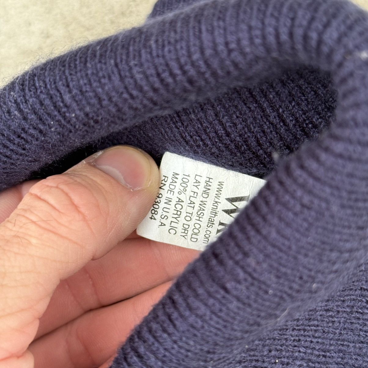 Vintage FedEx Knit Beanie Hat Navy Blue Cuffed Embroidered Logo Size ONE SIZE - 3 Thumbnail