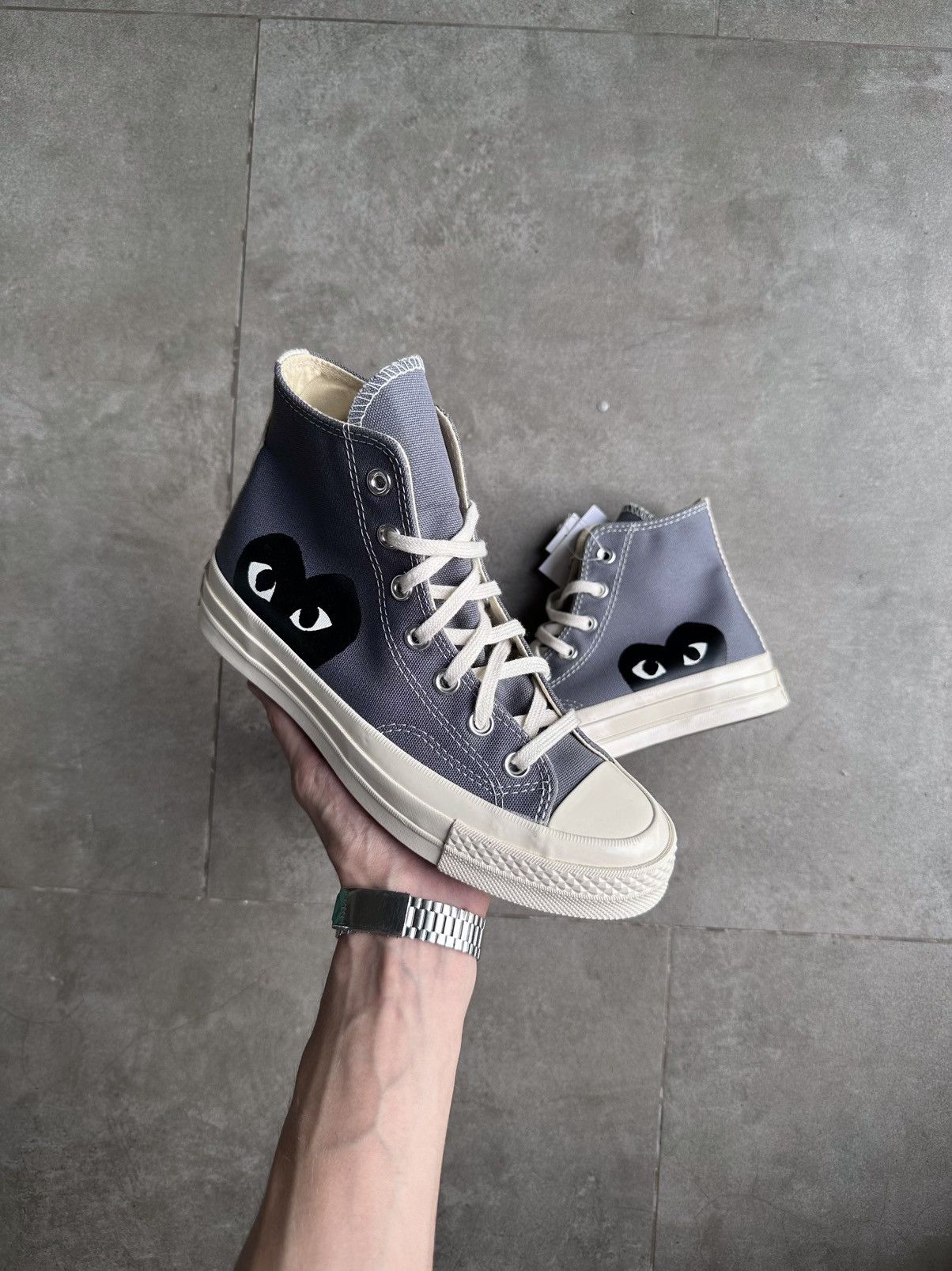 Comme des Garcons PLAY × Converse CDG PLAY x CONVERSE HI CHUCK TAILOR 70 Size US 7 / IT 37 - 1 Thumbnail